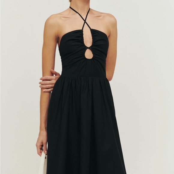 Reformation Stassie Dress Black - Picture 4 of 9